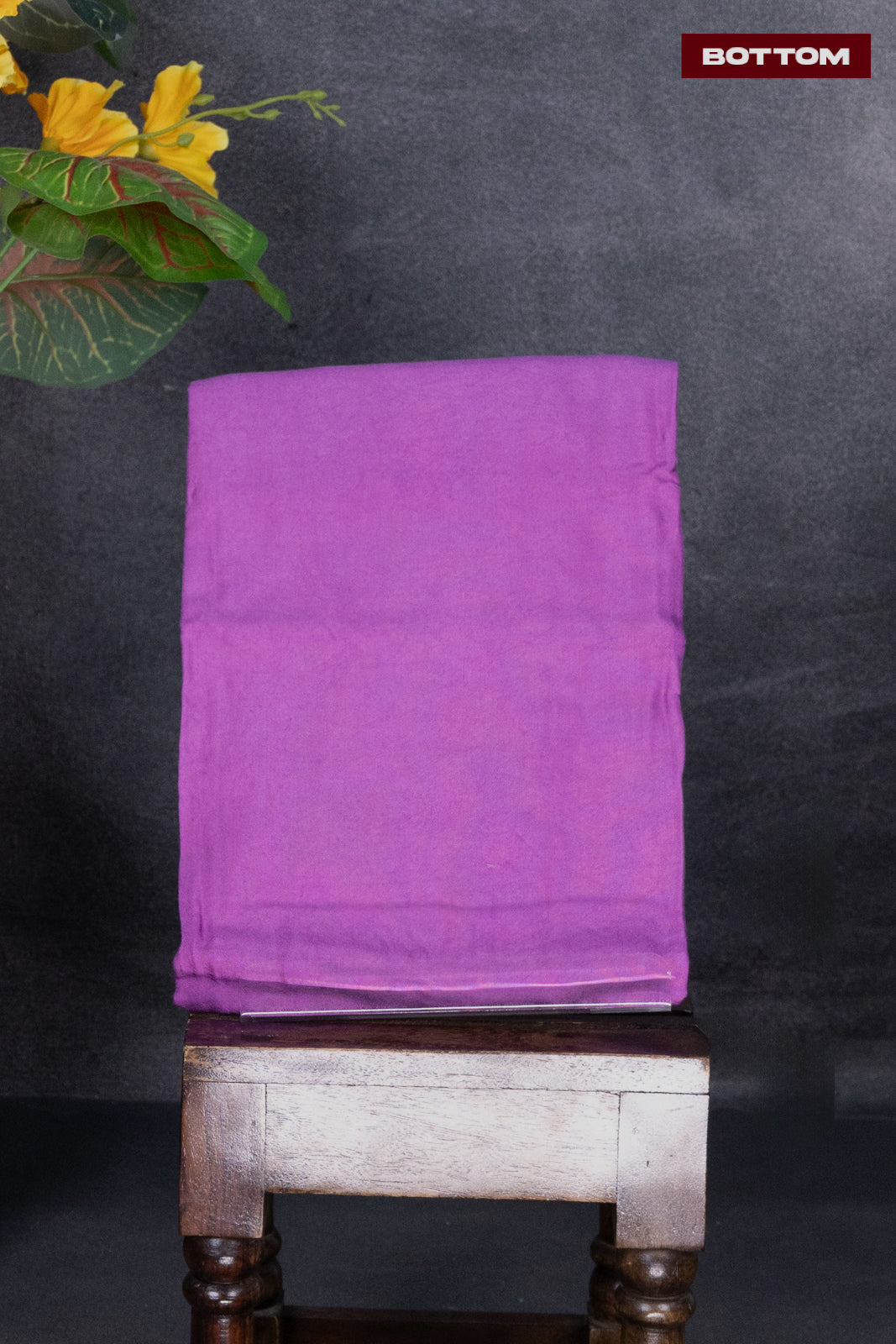 Pure tussar dress material purple and lavender shade with knot work and bottom & pita work dupatta