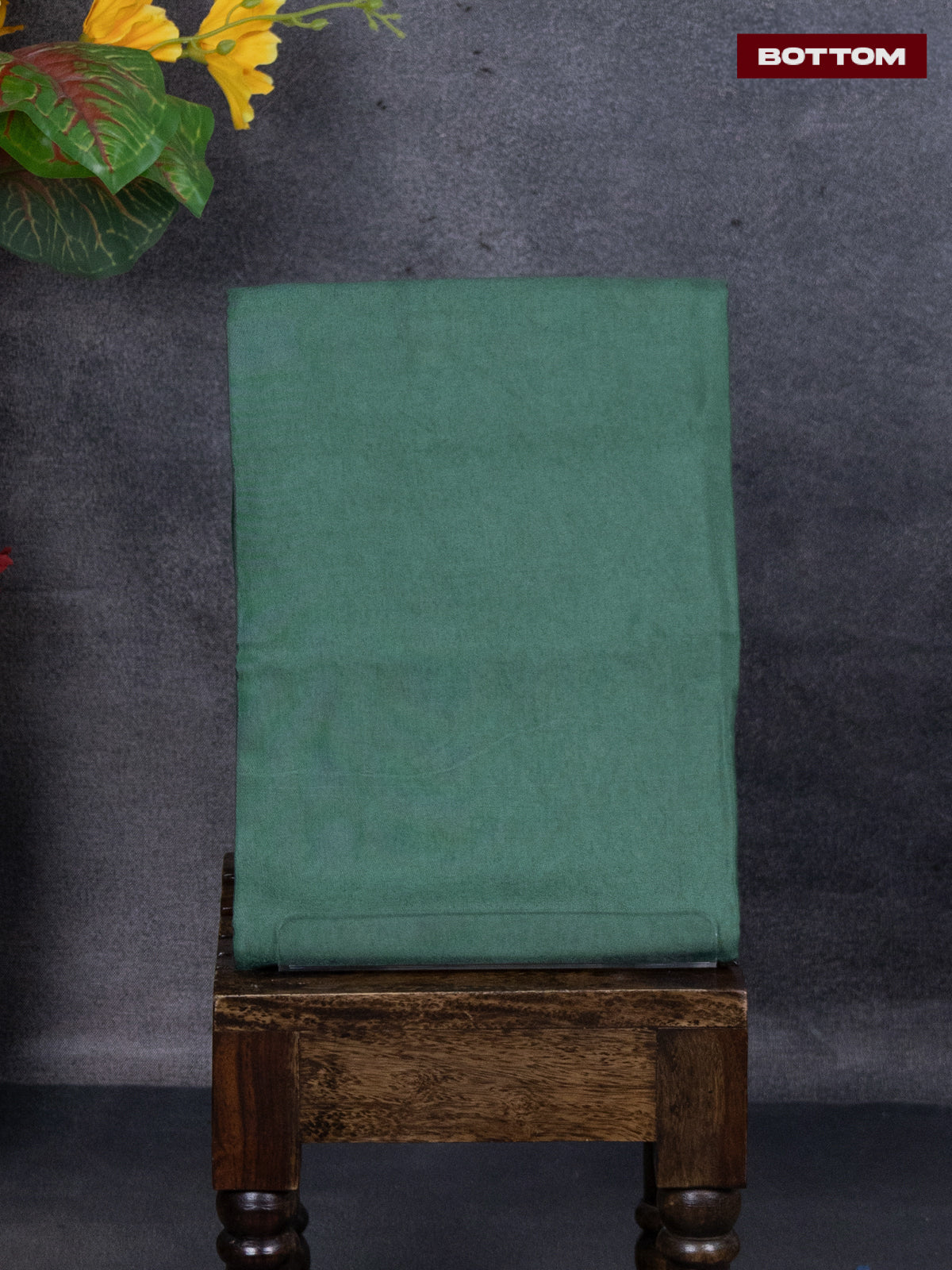 Pure tussar dress material green and pastel blue with knot work and bottom & pita work dupatta