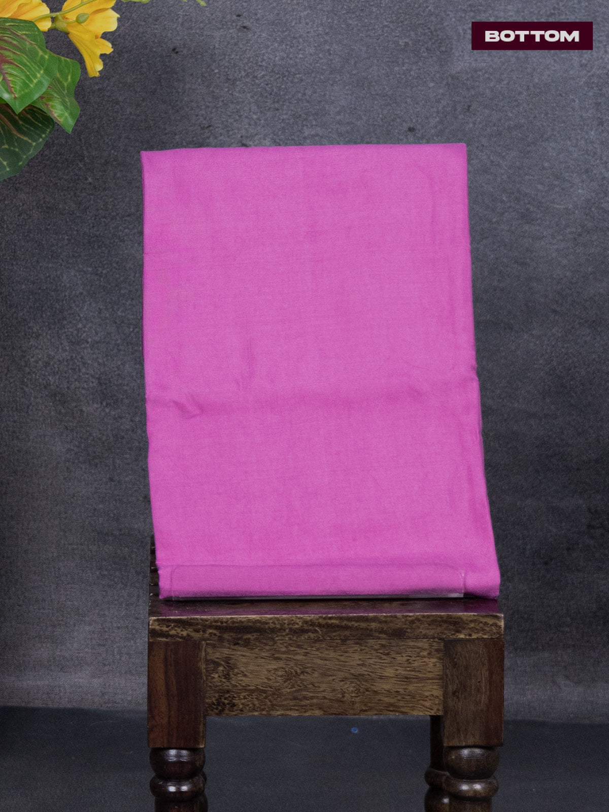 Pure tussar dress material magenta pink and peach pink with knot work and bottom & pita work dupatta