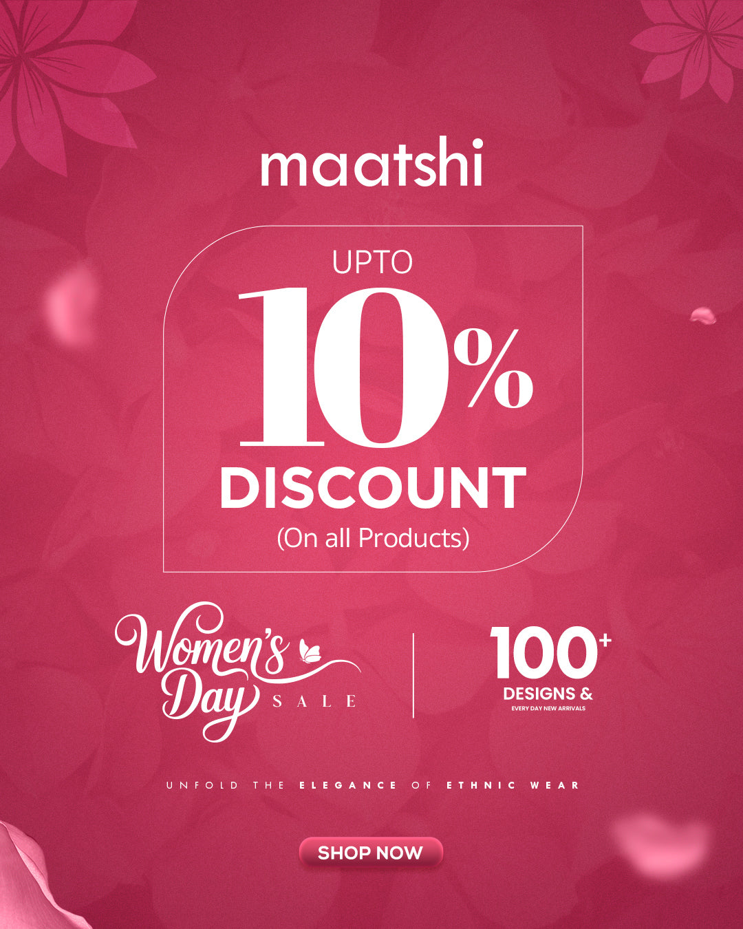 Women's Day Sale '26 - 10% OFF