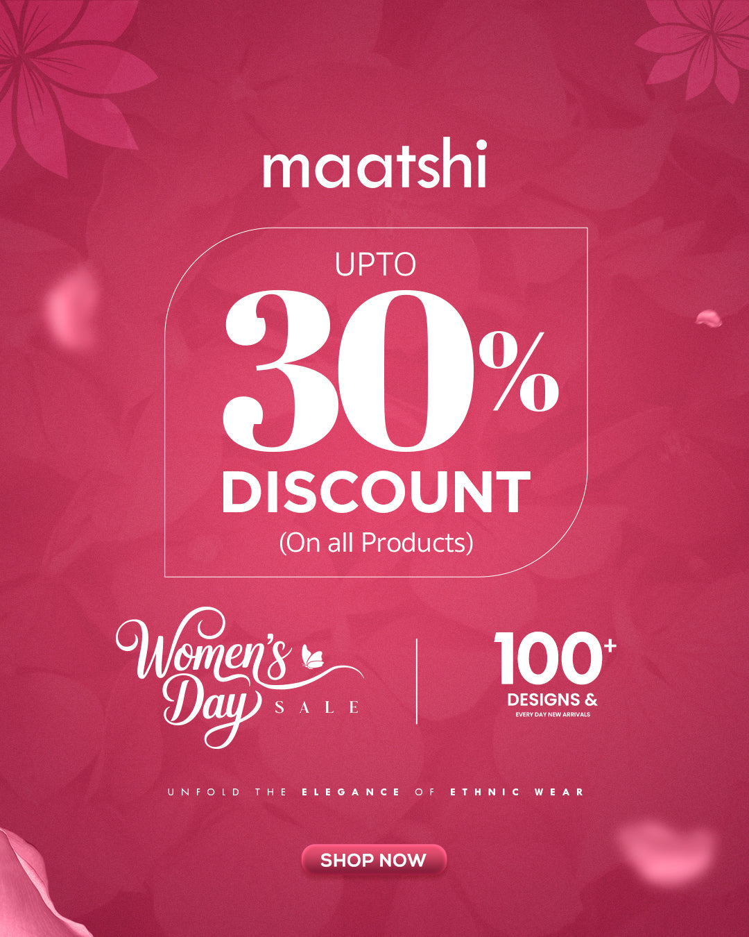 Women's Day Sale '26 - 30% OFF