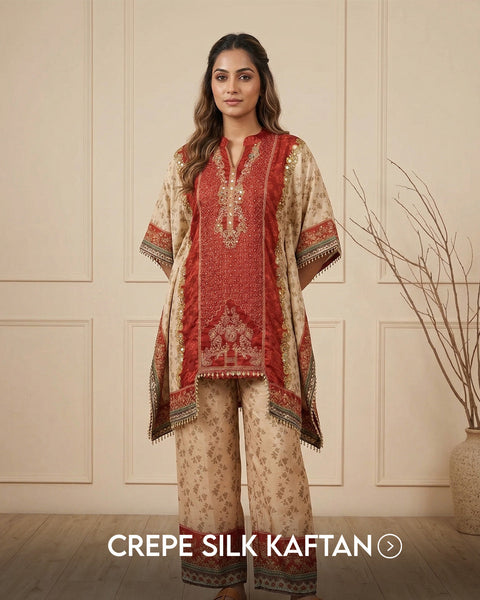 Crepe Silk Kaftan