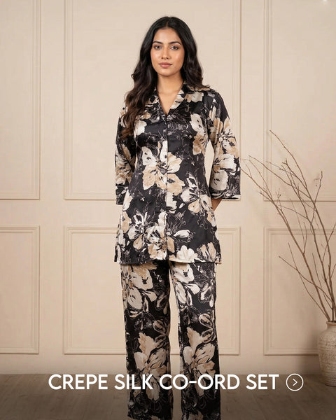 Crepe Silk Co-ord Set
