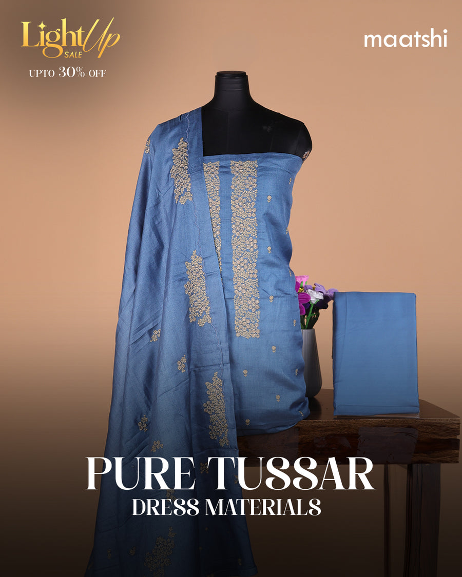 Pure Tussar Dress Materials