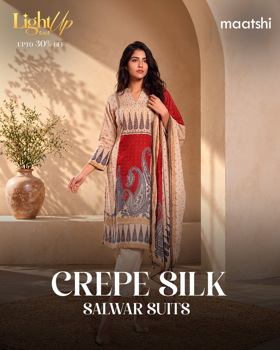 Crepe Silk Salwar Suits