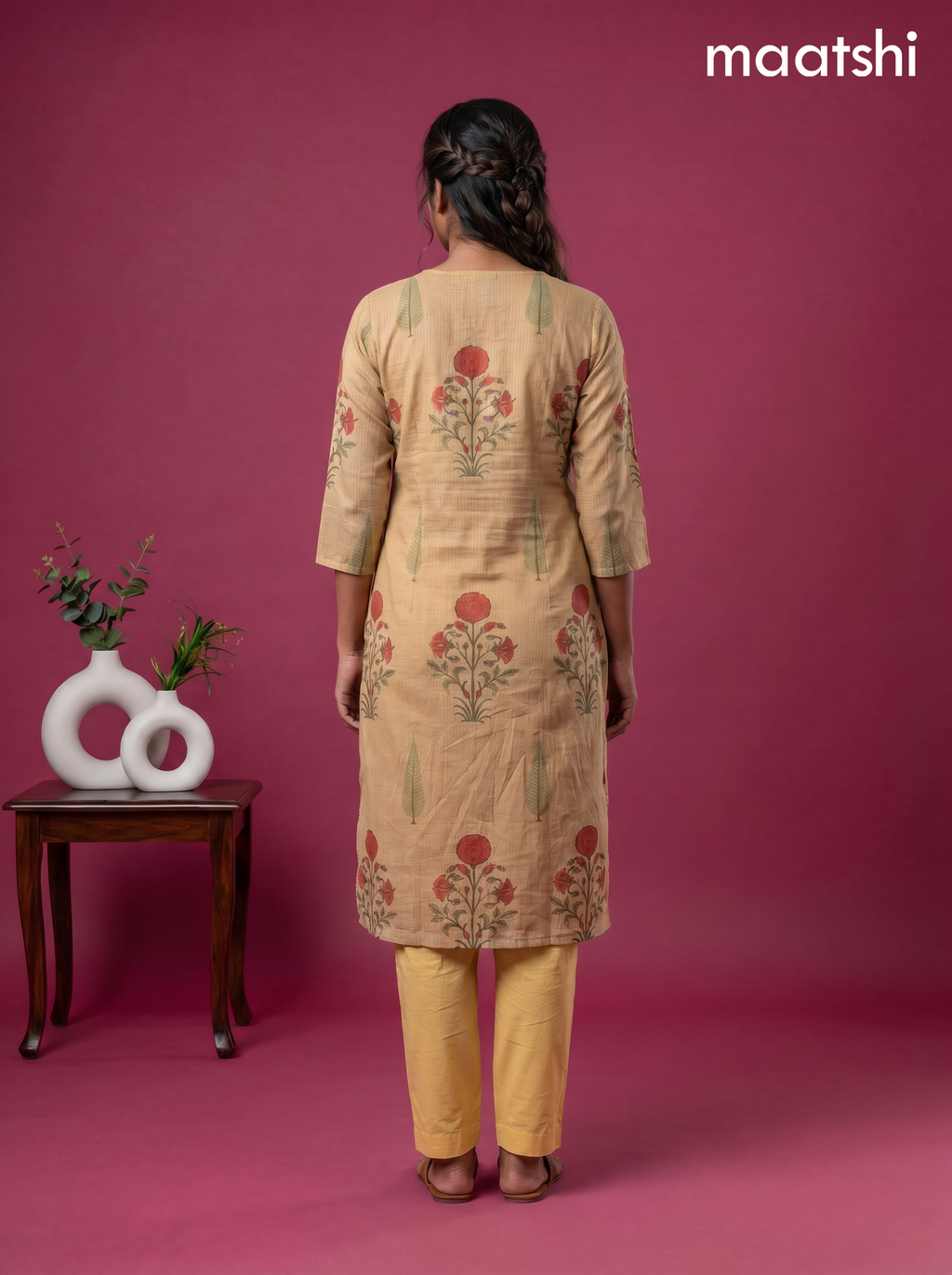 Sandal Kota Printed & Simple Embroidery Work Straight Suit
