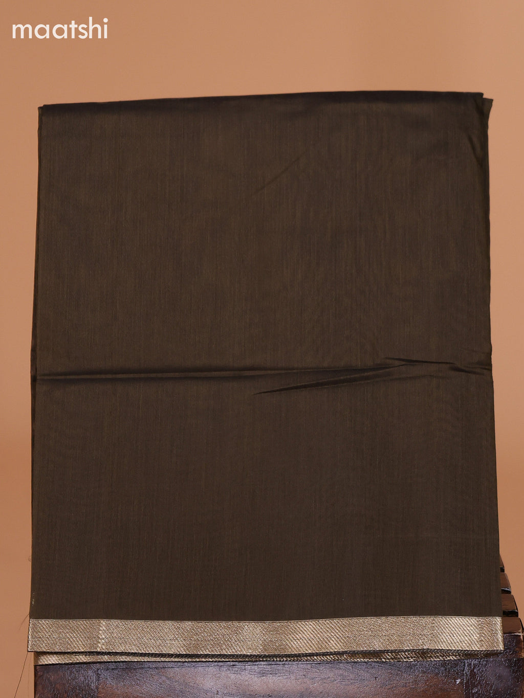 Black and Dark Mehendi Green Semi Silk Cotton Dress Material With Zari Buttas and Bottom & Dupatta