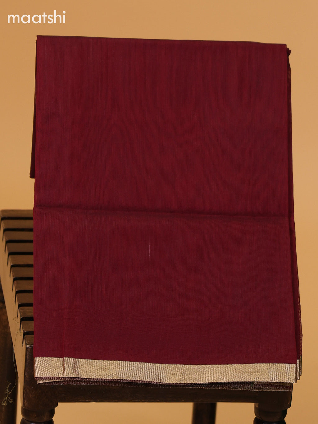 Green and Maroon Semi Silk Cotton Dress Material With Zari Buttas and Bottom & Dupatta