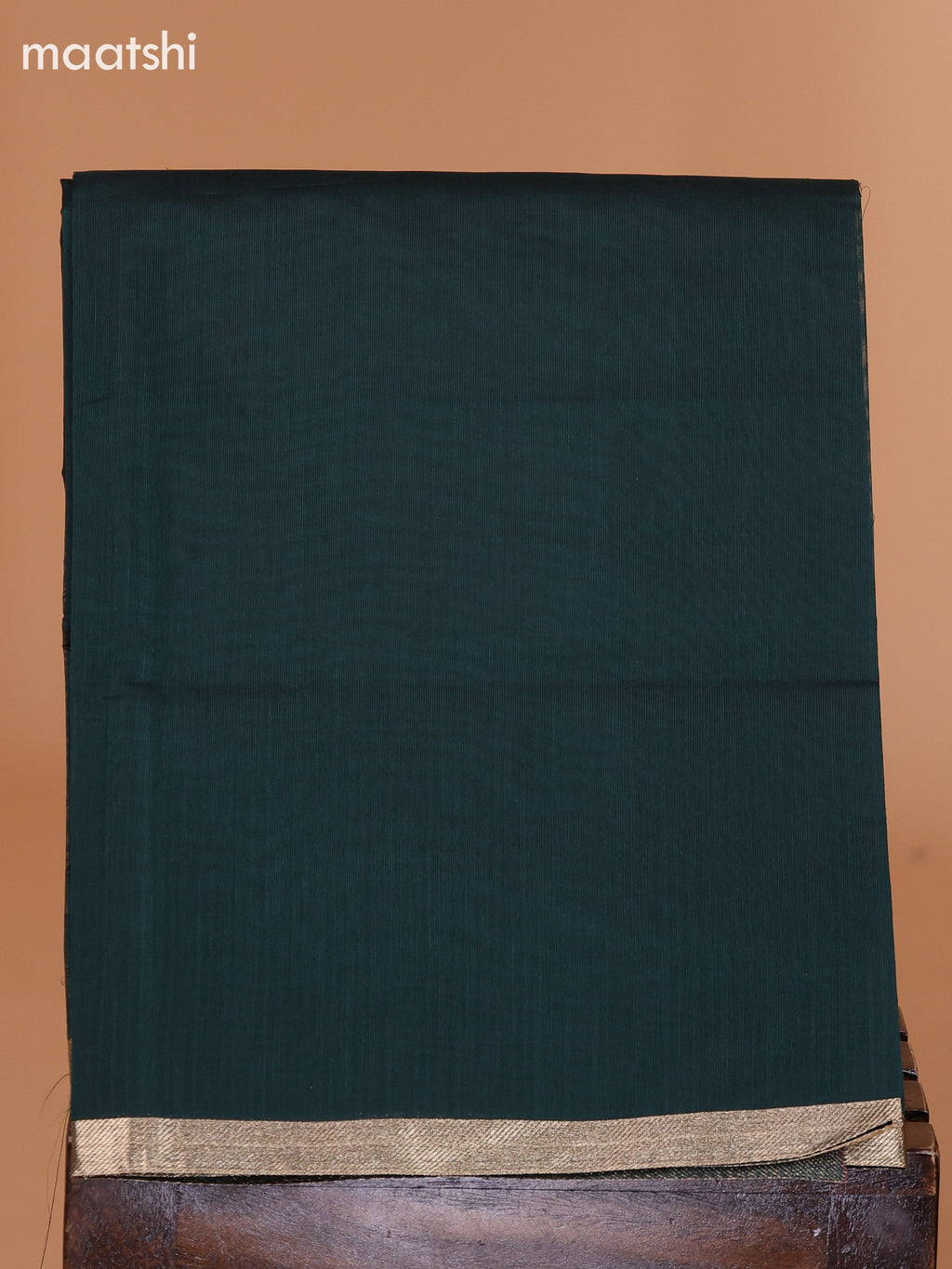 Mustard Yellow and Dark Green Semi Silk Cotton Dress Material With Zari Buttas and Bottom & Dupatta