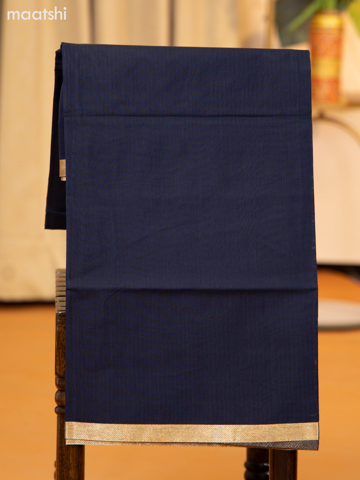 Pastel Grey and Dark Grey Semi Silk Cotton Dress Material With Zari Buttas and Bottom & Zari Dupatta