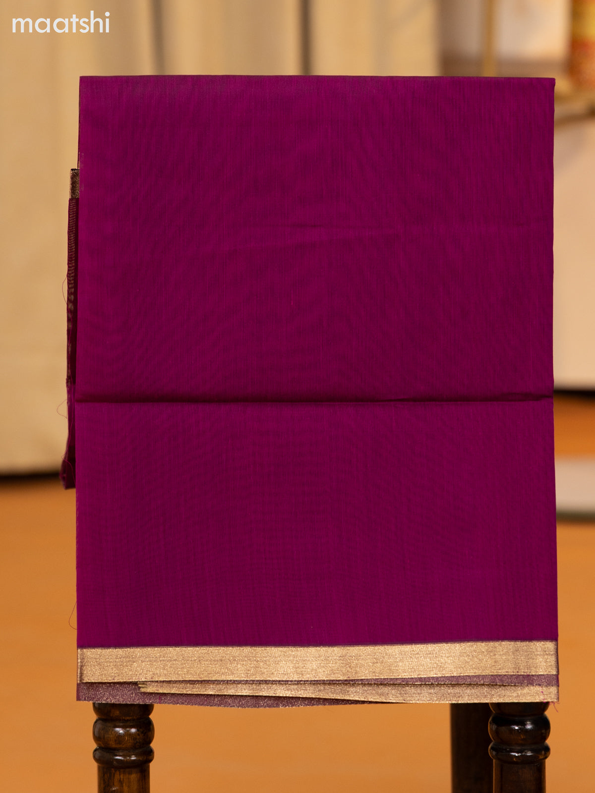 Peacock Blue and Magenta Pink Semi Silk Cotton Dress Material With Zari Buttas and Bottom & Zari Dupatta