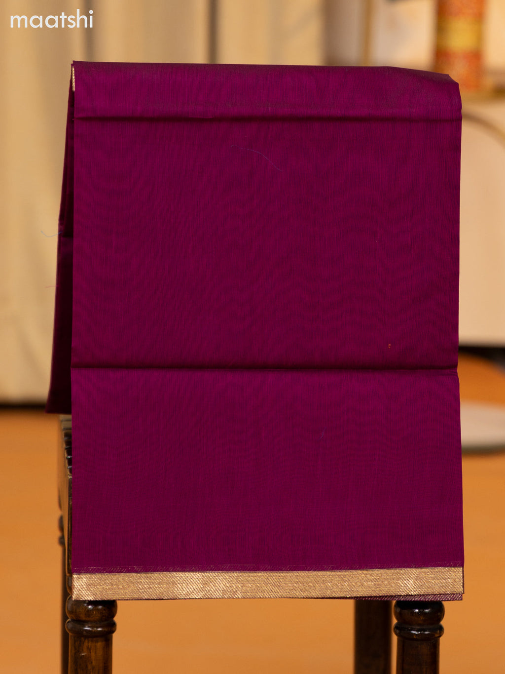 Peacock Blue and Magenta Pink Semi Silk Cotton Dress Material With Zari Buttas and Bottom & Zari Dupatta