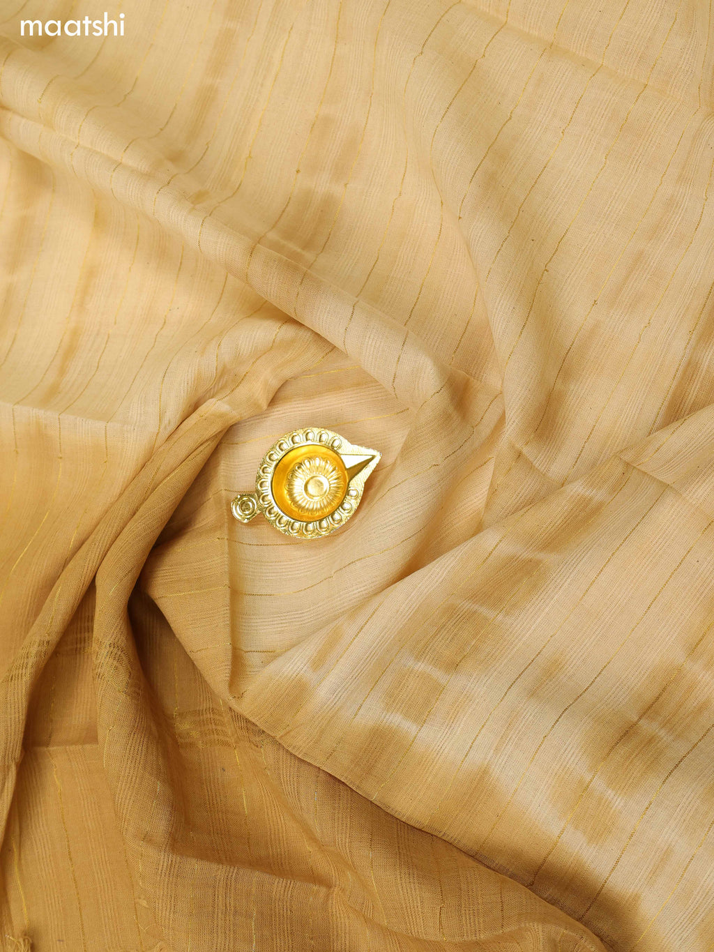 Pastel Yellow Chanderi Dress Material With Kantha Stitch Work Neck Pattern and Bottom & Dupatta