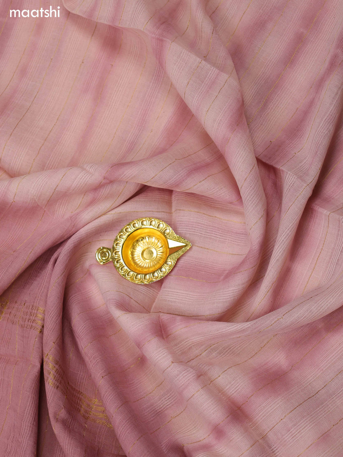Cream Chanderi Dress Material With Kantha Stitch Work Neck Pattern and Bottom & Dupatta