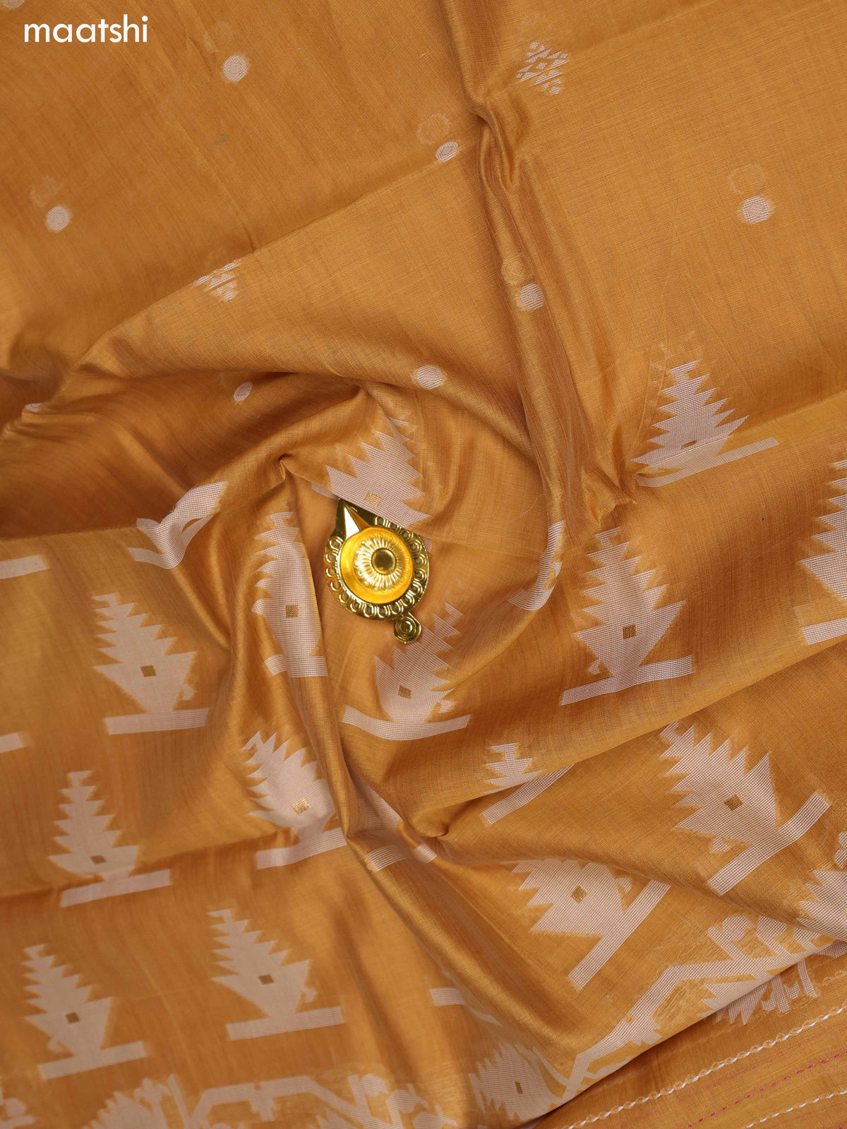 Mustard Chanderi Dress Material and Bottom & Dupatta