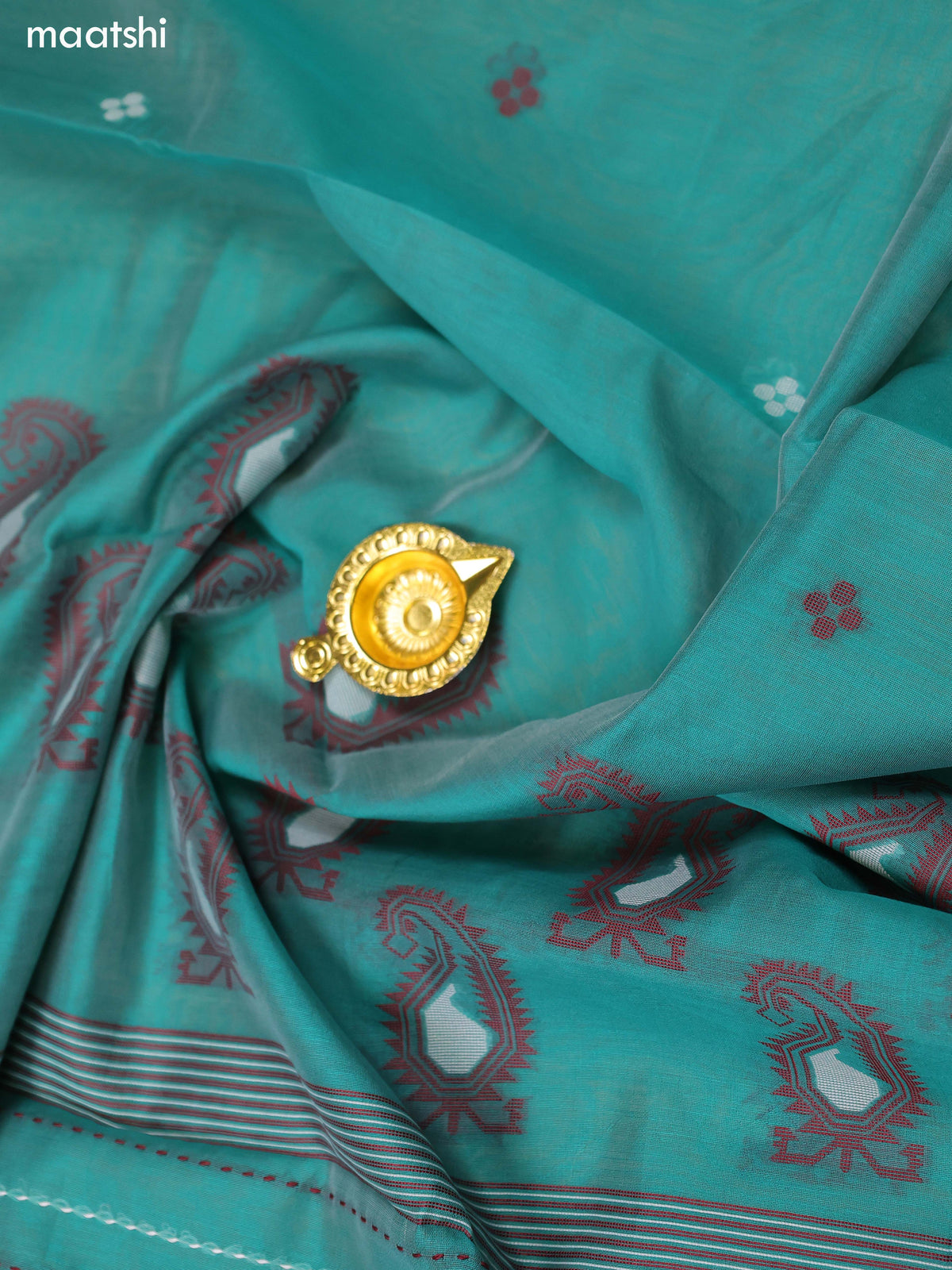 Green Chanderi Dress Material and Bottom & Dupatta