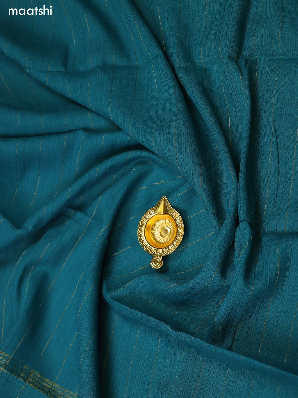 Rust and Green Chanderi Dress Material and Bottom & Dupatta