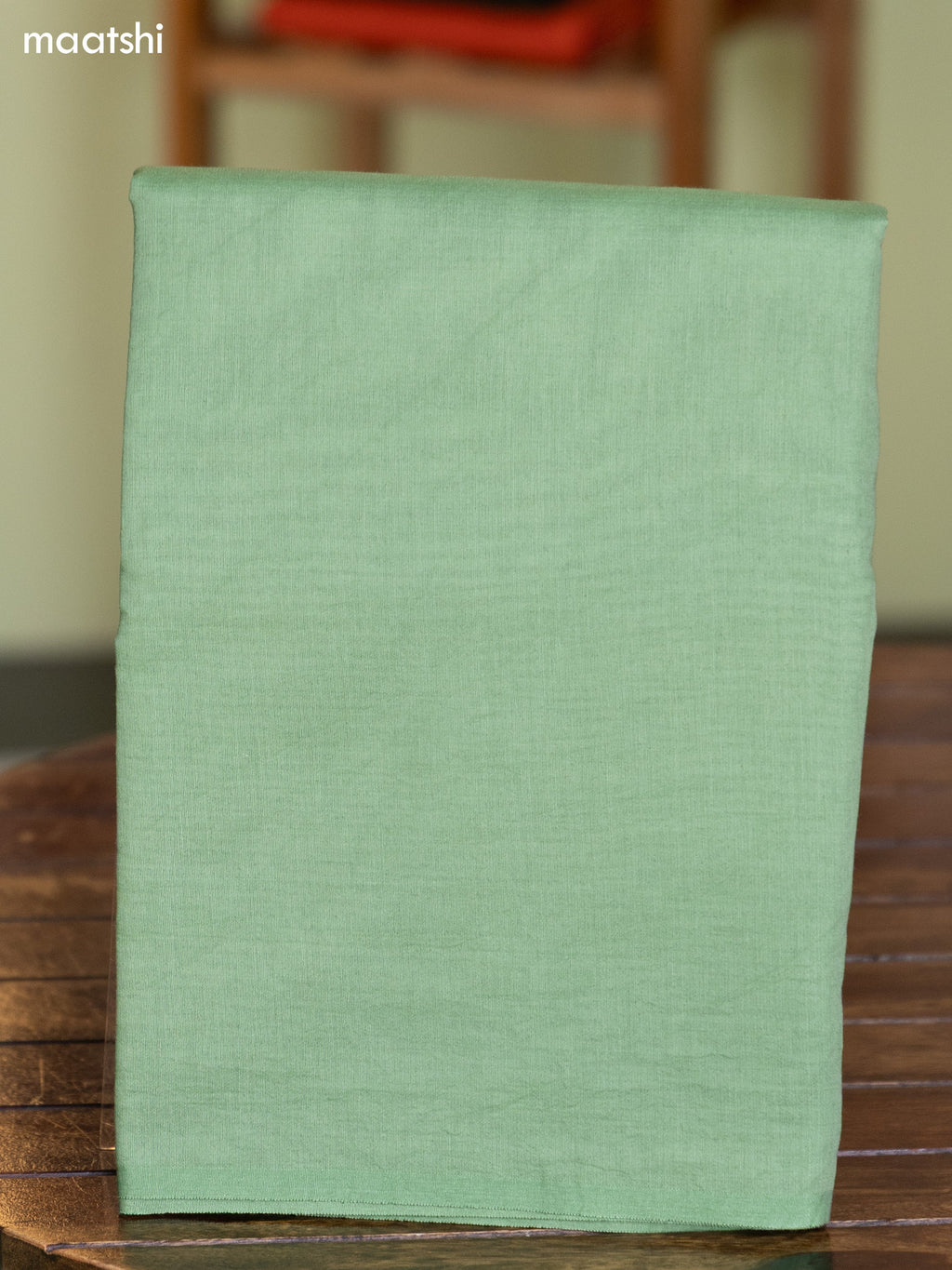 Green and Bluish Grey Chanderi Dress Material With Thread & Zari Weaves and Bottom & Banarasi Style Dupatta