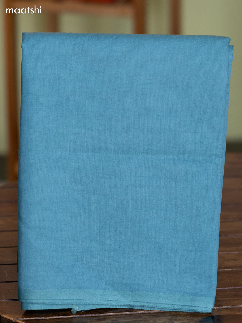 Teal Blue and Olive Green Chanderi Dress Material With Thread & Zari Buttas and Bottom & Banarasi Style Dupatta