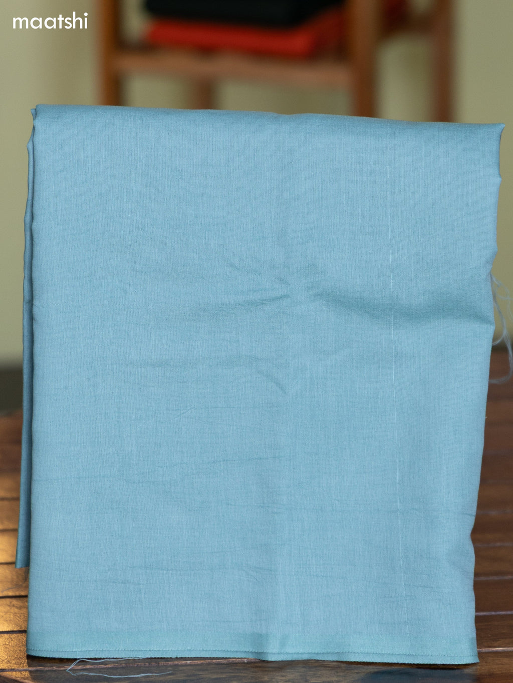 Teal Blue Chanderi Dress Material With Thread Weaves and Bottom & Banarasi Style Dupatta