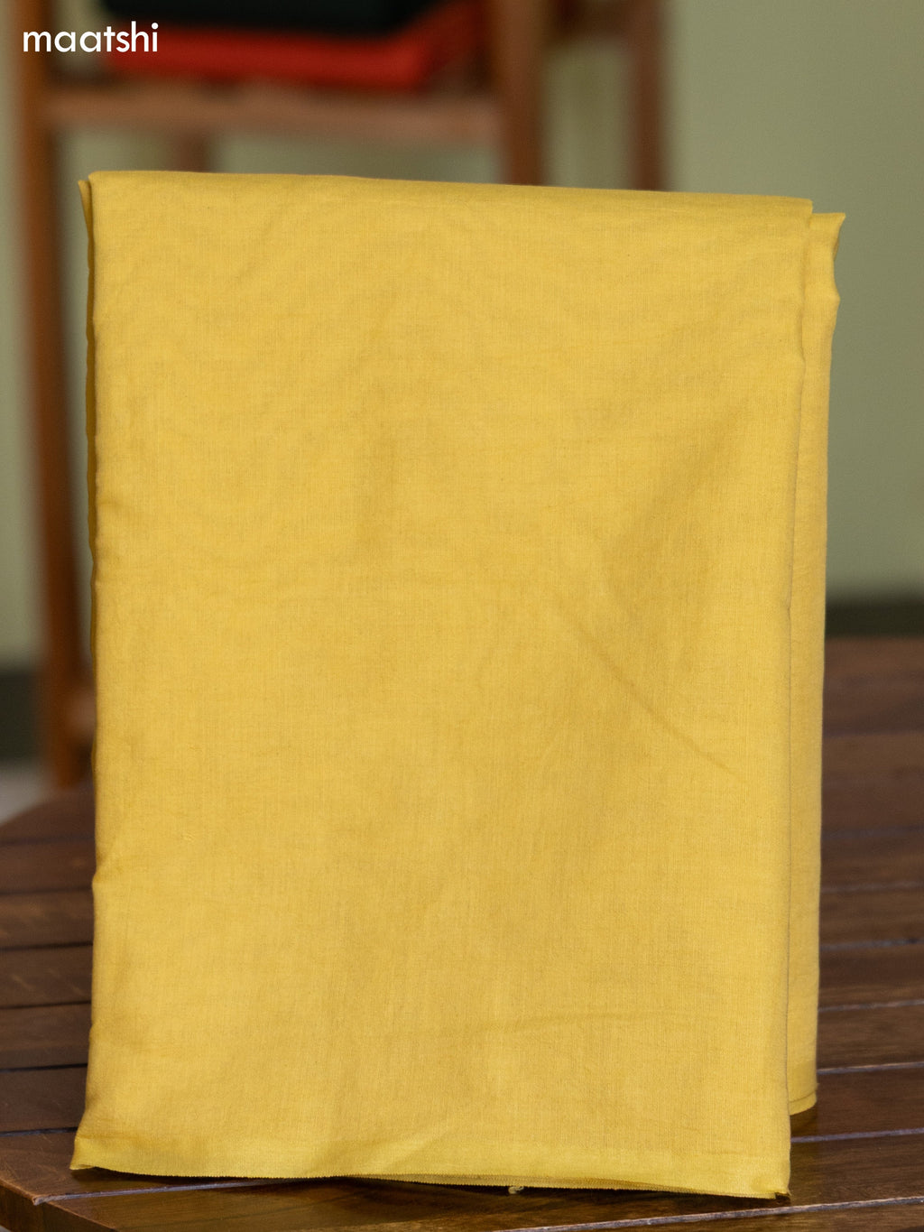 Mild Yellow and Peach Chanderi Dress Material With Allover Thread & Zari Weaves and Bottom & Banarasi Style Dupatta