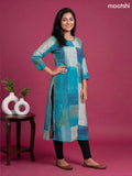 Multi Colour Modal Printed Straight Kurti