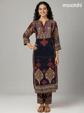Black Crepe Silk Printed Co-Ord Set