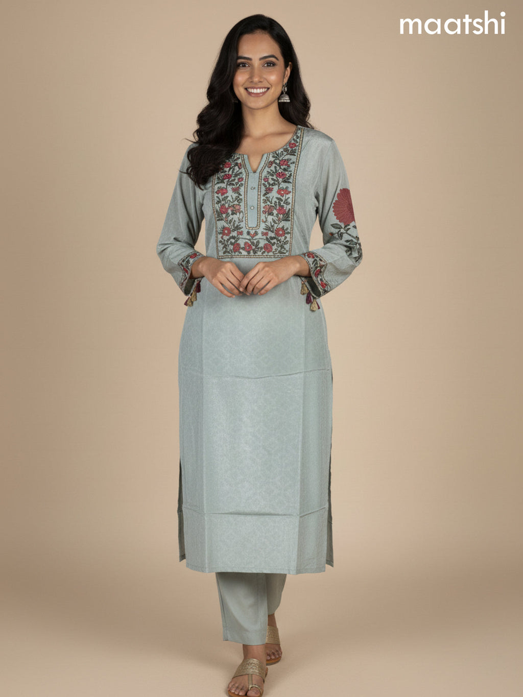 Pastel Green Crepe Silk Printed Co-Ord Set