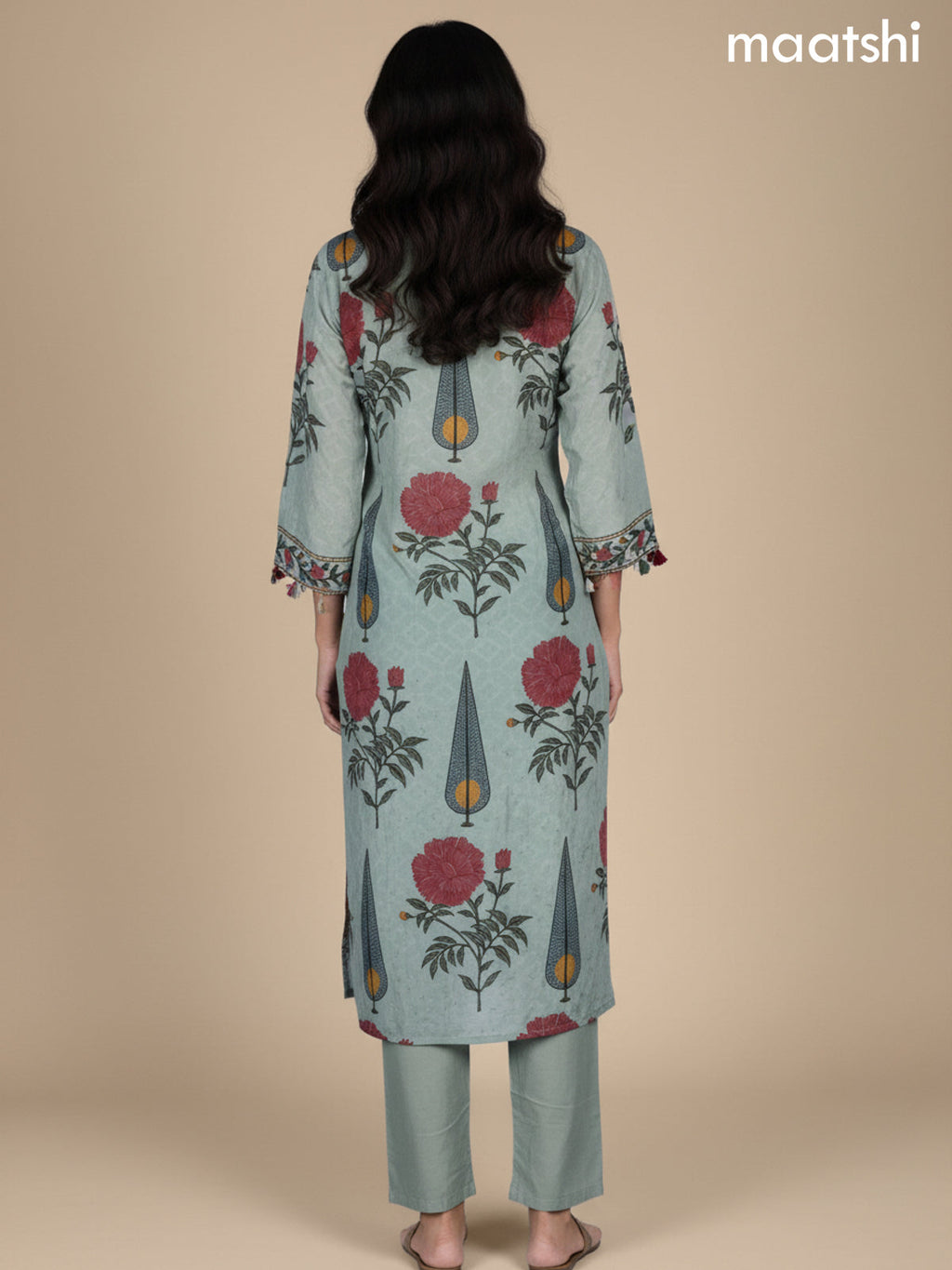 Pastel Green Crepe Silk Printed Co-Ord Set