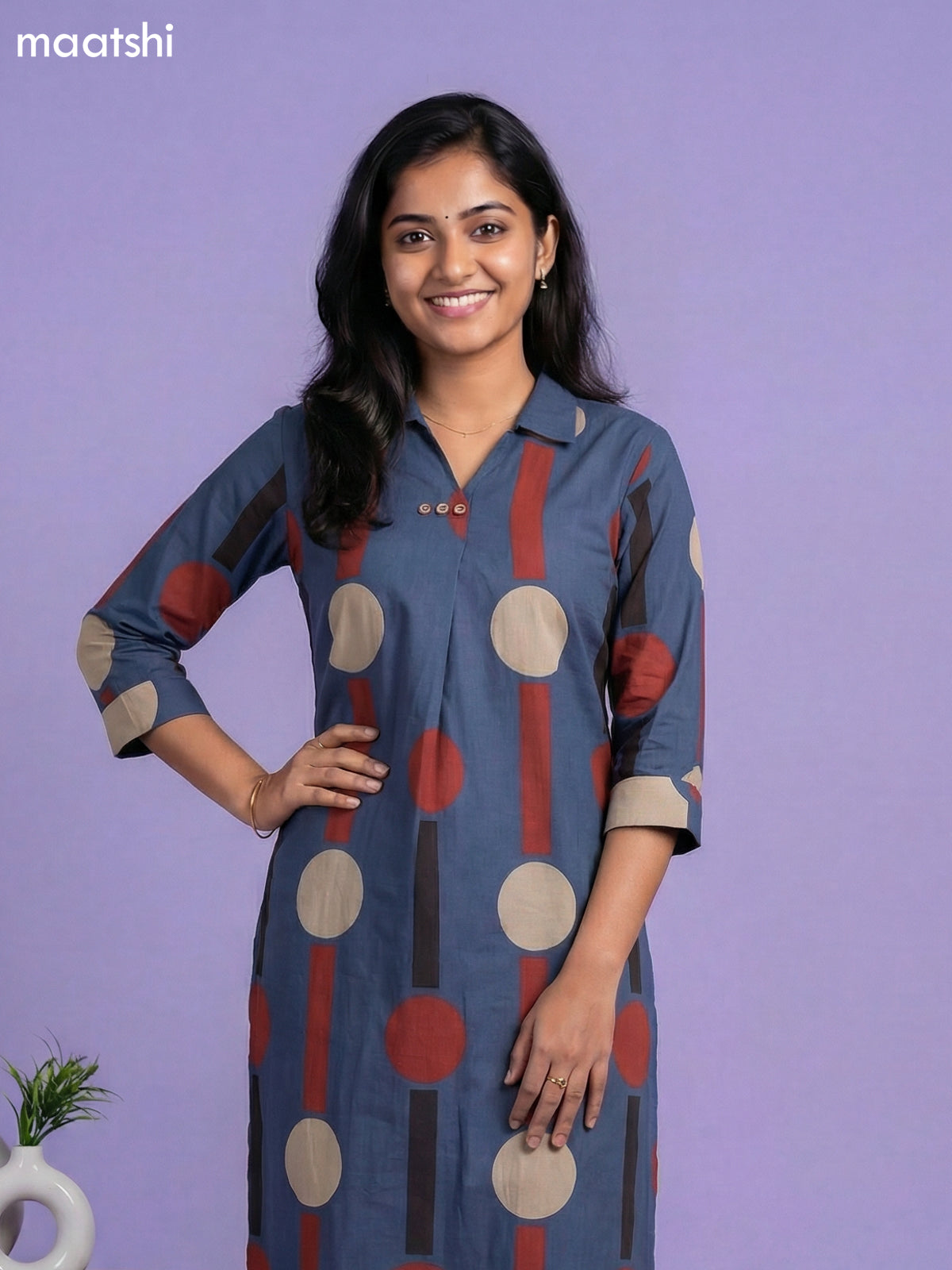 Peacock Blue Cotton Printed Short Co-Ord Set