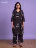 Dark Blue Cotton Floral Printed Long Co-Ord Set
