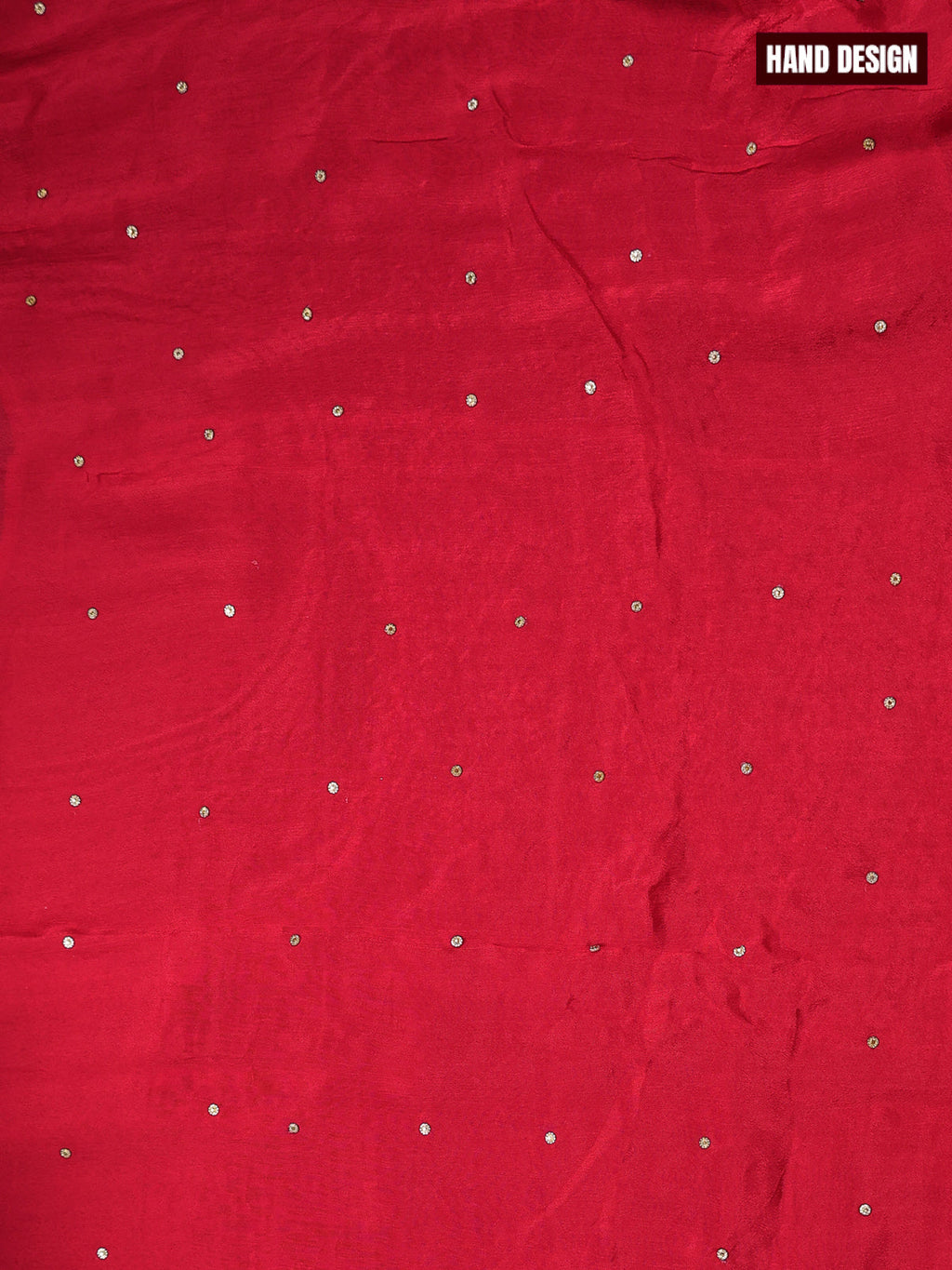 Festive wear dress material red with sequin & beaded work neck pattern and bottom & dupatta