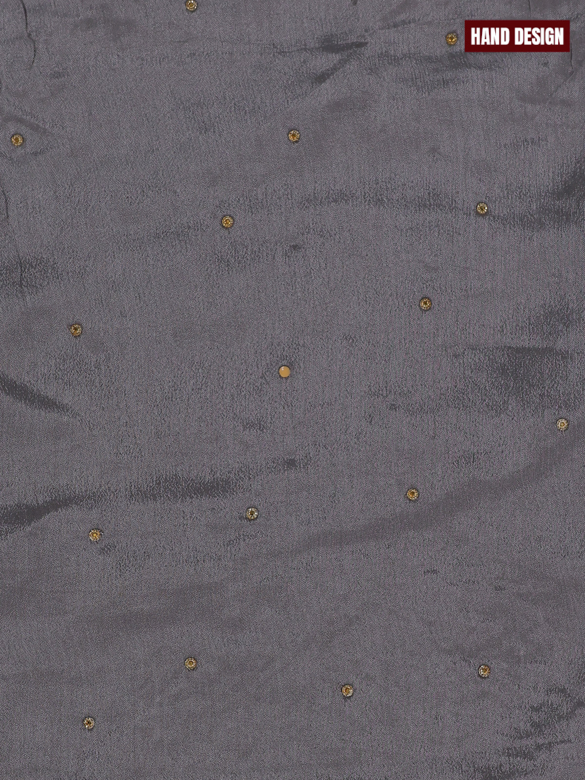 Festive wear dress material grey with sequin & beaded work neck pattern and bottom & dupatta