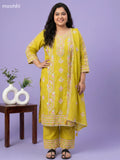Baby Pink Chanderi Embroidery Work Salwar Suit