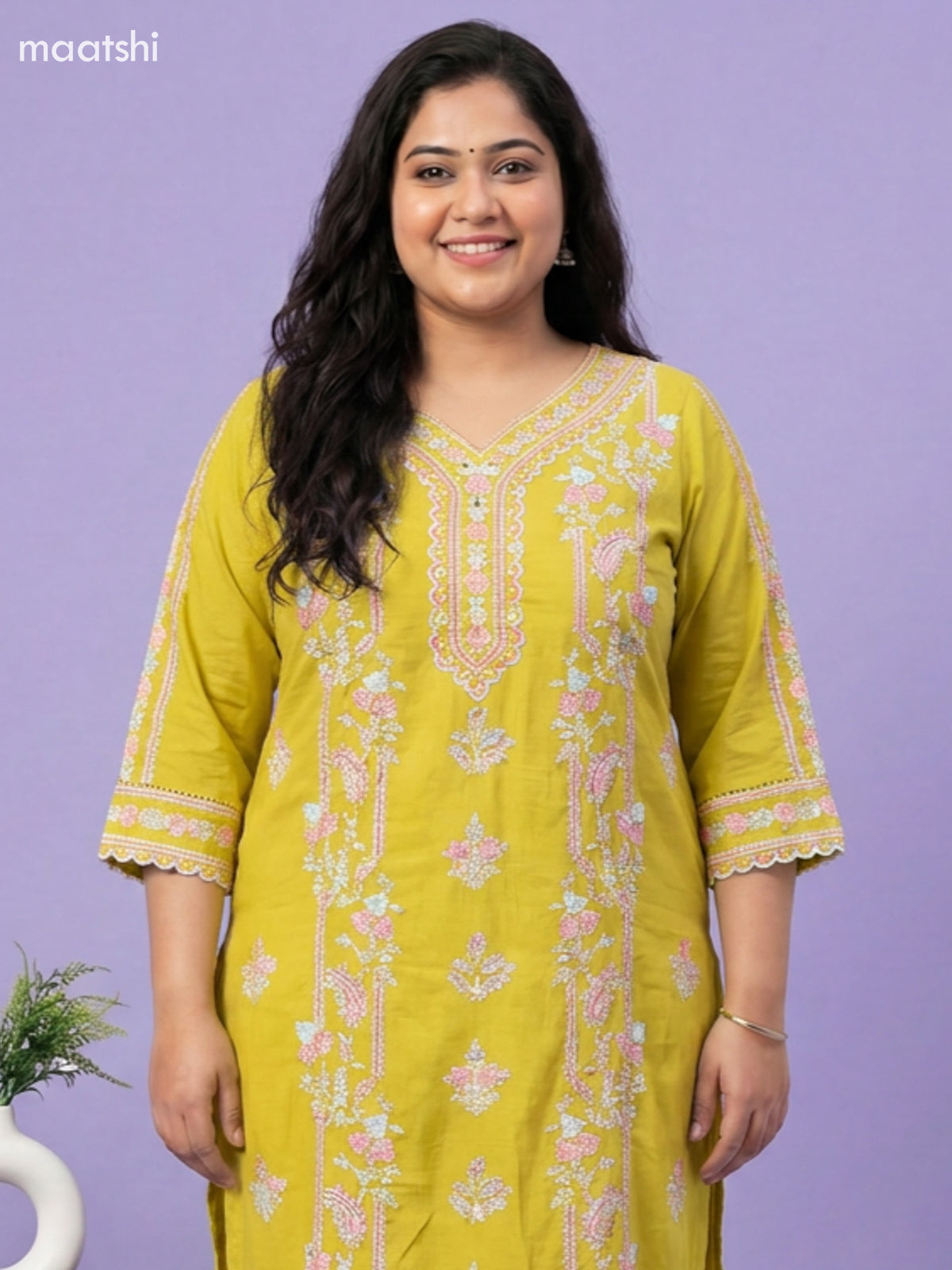 Baby Pink Chanderi Embroidery Work Salwar Suit