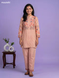 linen cotton floral printed short co-ord set