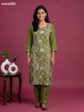 cotton floral printed straight kurti set
