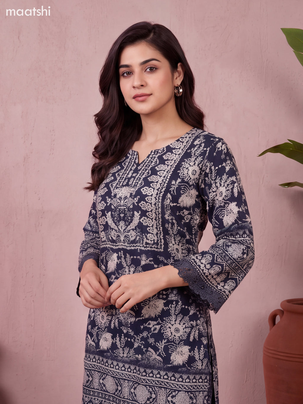 Black and Off White & Grey Crepe Silk Floral Prints & Embroidery Work Short Co Ord Set