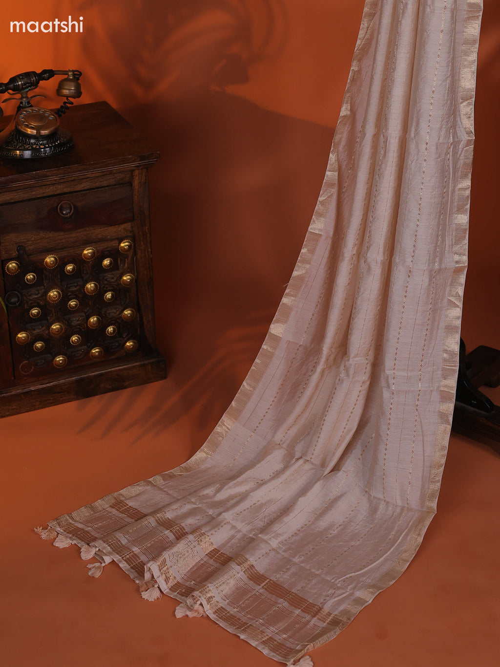 Pink Art Silk Dress Material With Zari Buttas and Bottom & Dupatta