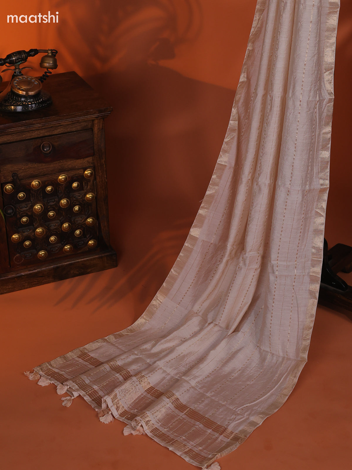 Pink Art Silk Dress Material With Zari Buttas and Bottom & Dupatta