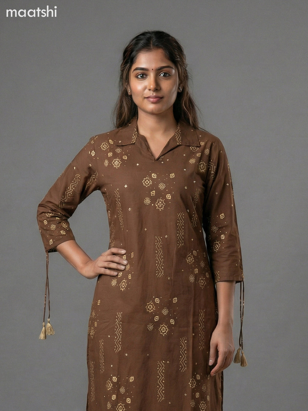 Dark Mehendi Green Cotton Printed Co-Ord Set Palazzo Pant