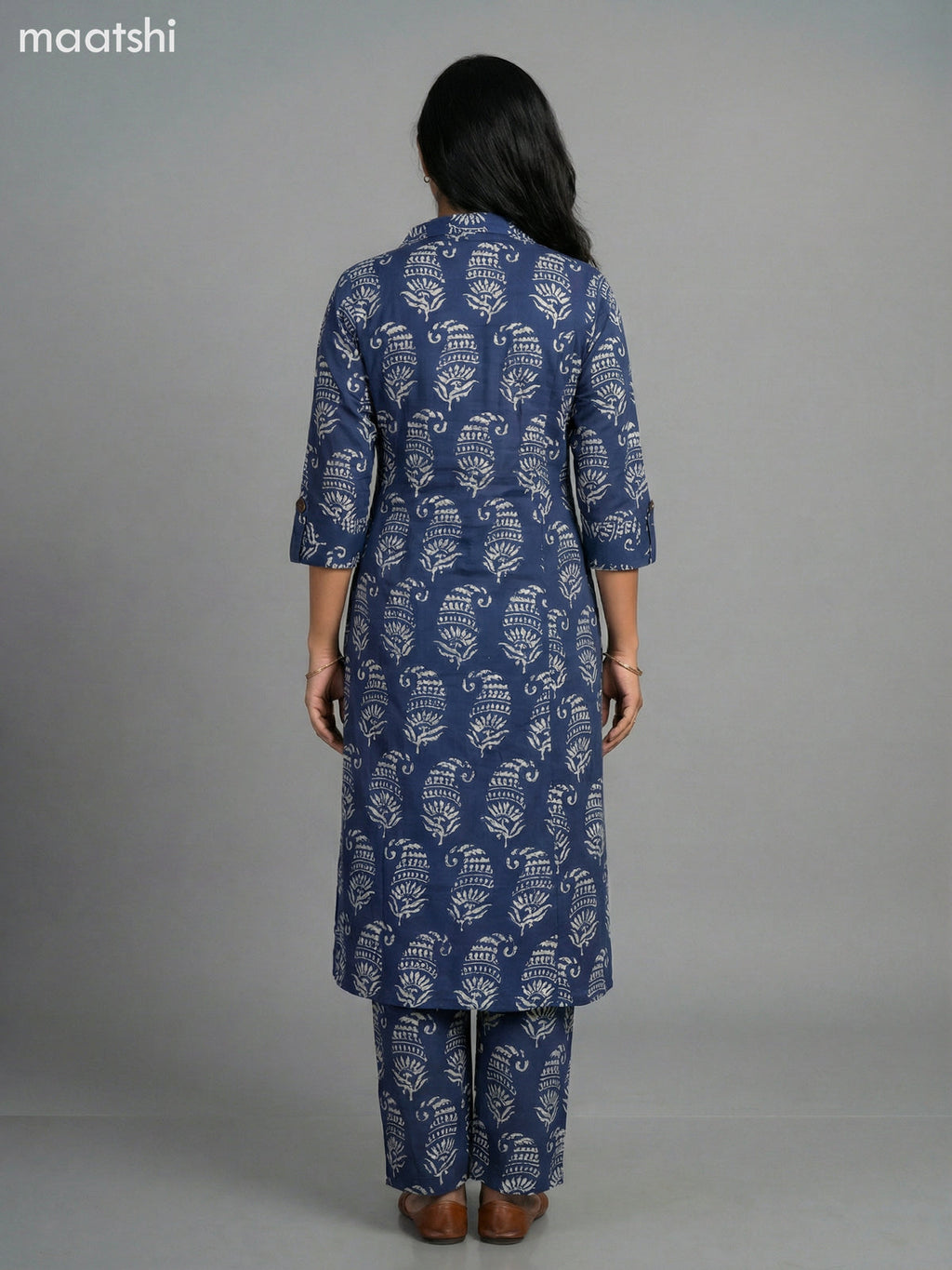 Blue Cotton Printed Co-Ord Set