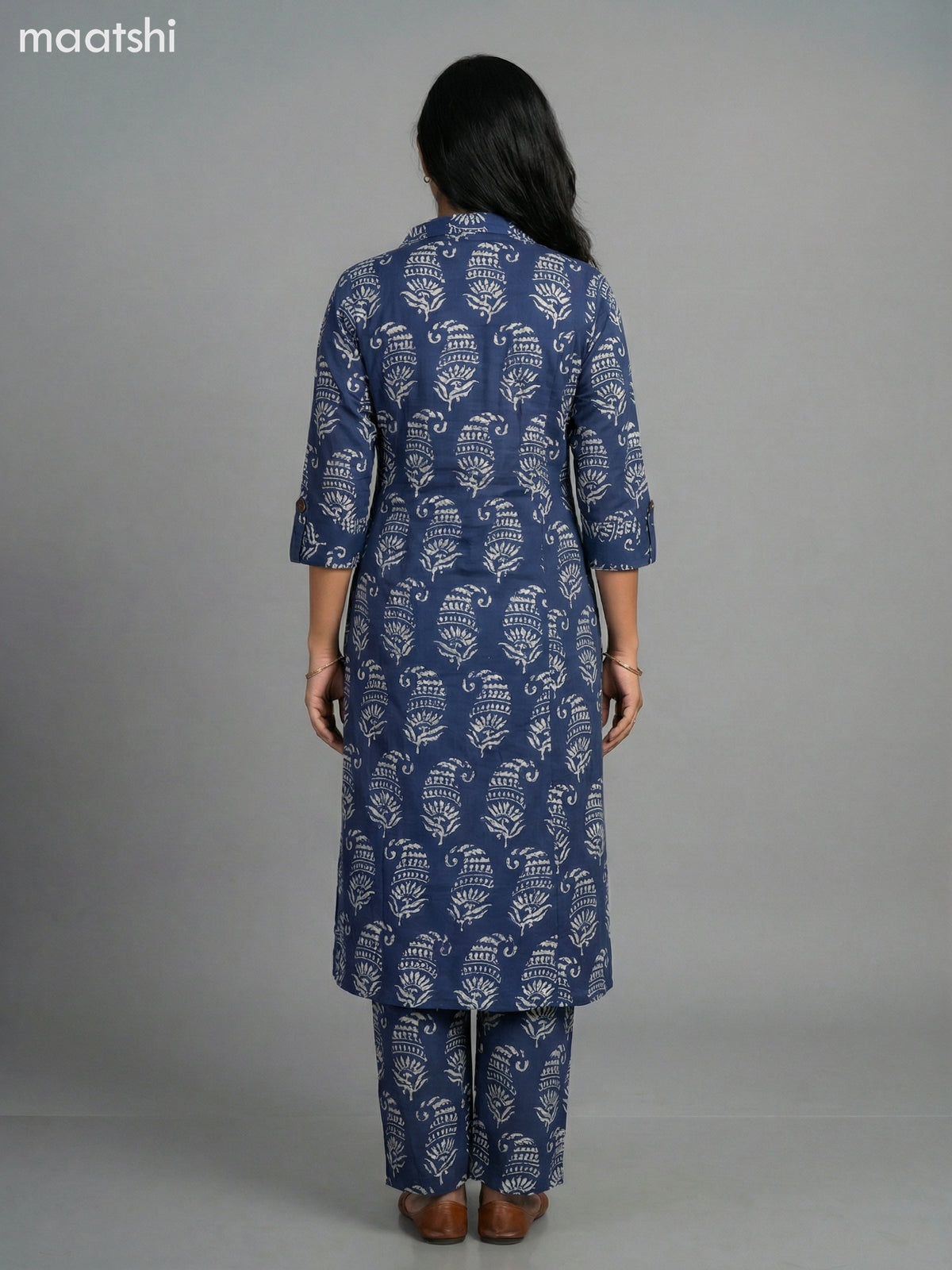 Blue Cotton Printed Co-Ord Set