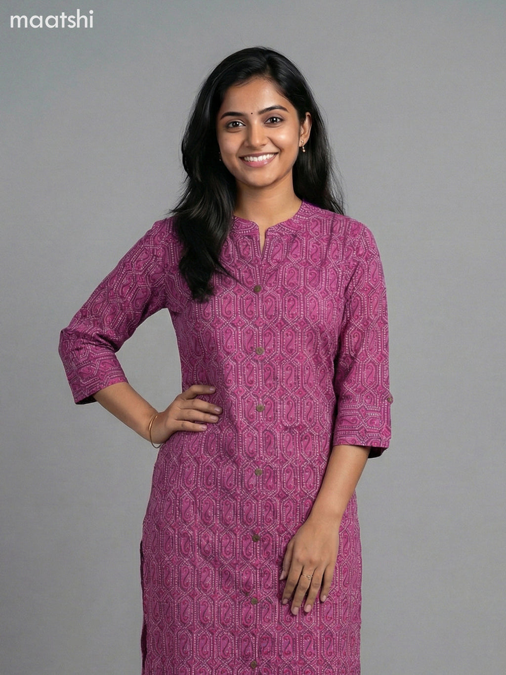 Pink Cotton Printed Co-Ord Set Palazzo Pant