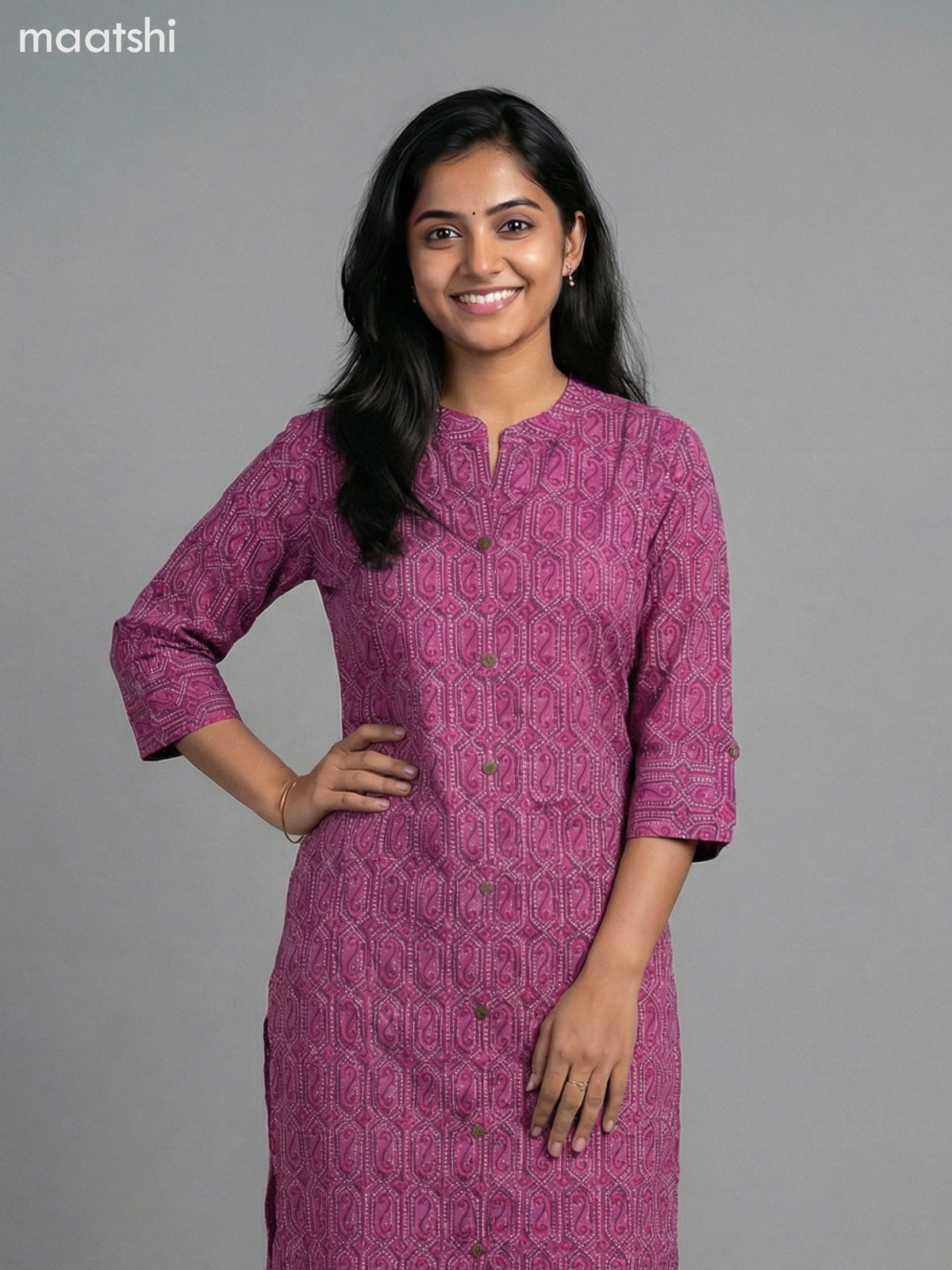 Pink Cotton Printed Co-Ord Set Palazzo Pant