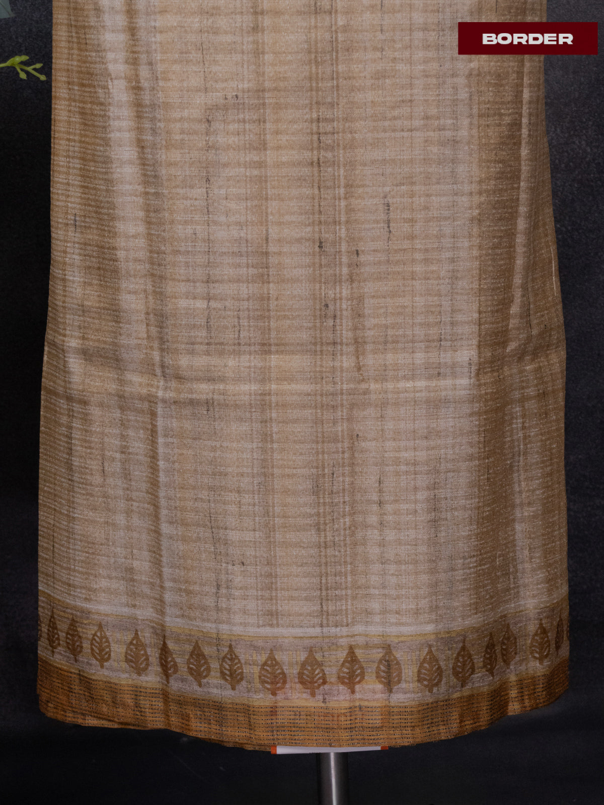 Linen dress material mustard shade with sequin & kantha stich work neck pattern and bottom & printed dupatta