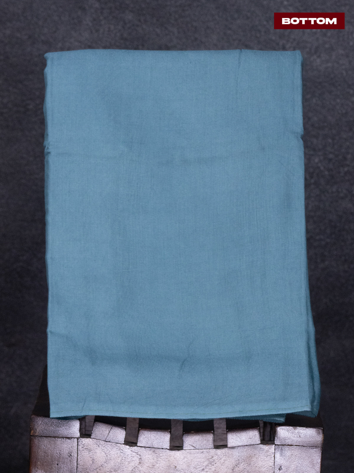 Linen dress material pastle blue with sequin & kantha stich work neck pattern and bottom & printed dupatta