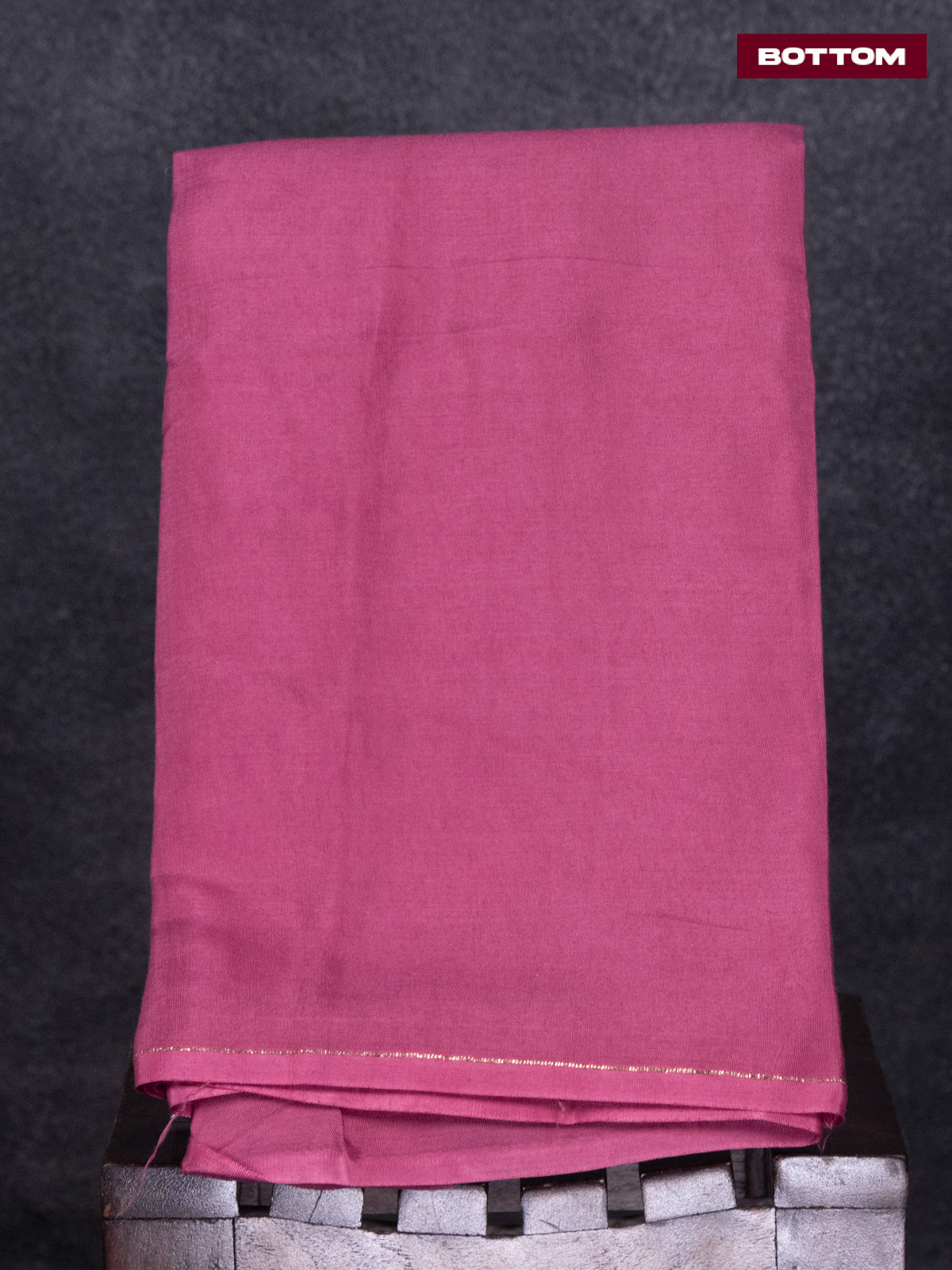Tissue linen dress material peach pink with floral design embroidery work neck pattern and bottom & dupatta