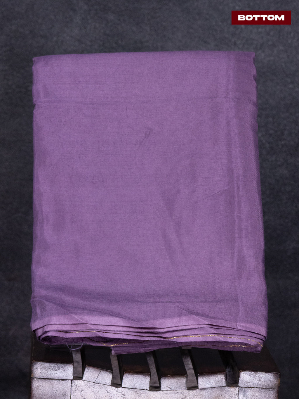 Tissue linen dress material purple with buttas & floral design pita work neck pattern and bottom & dupatta