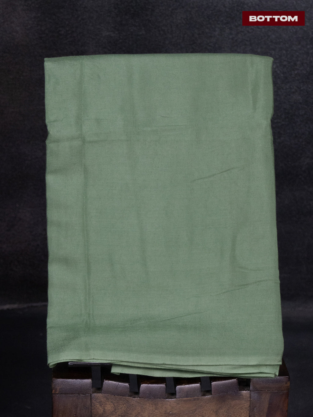 Tissue linen dress material green shade with floral buttas & embroidery work neck pattern and bottom & dupatta